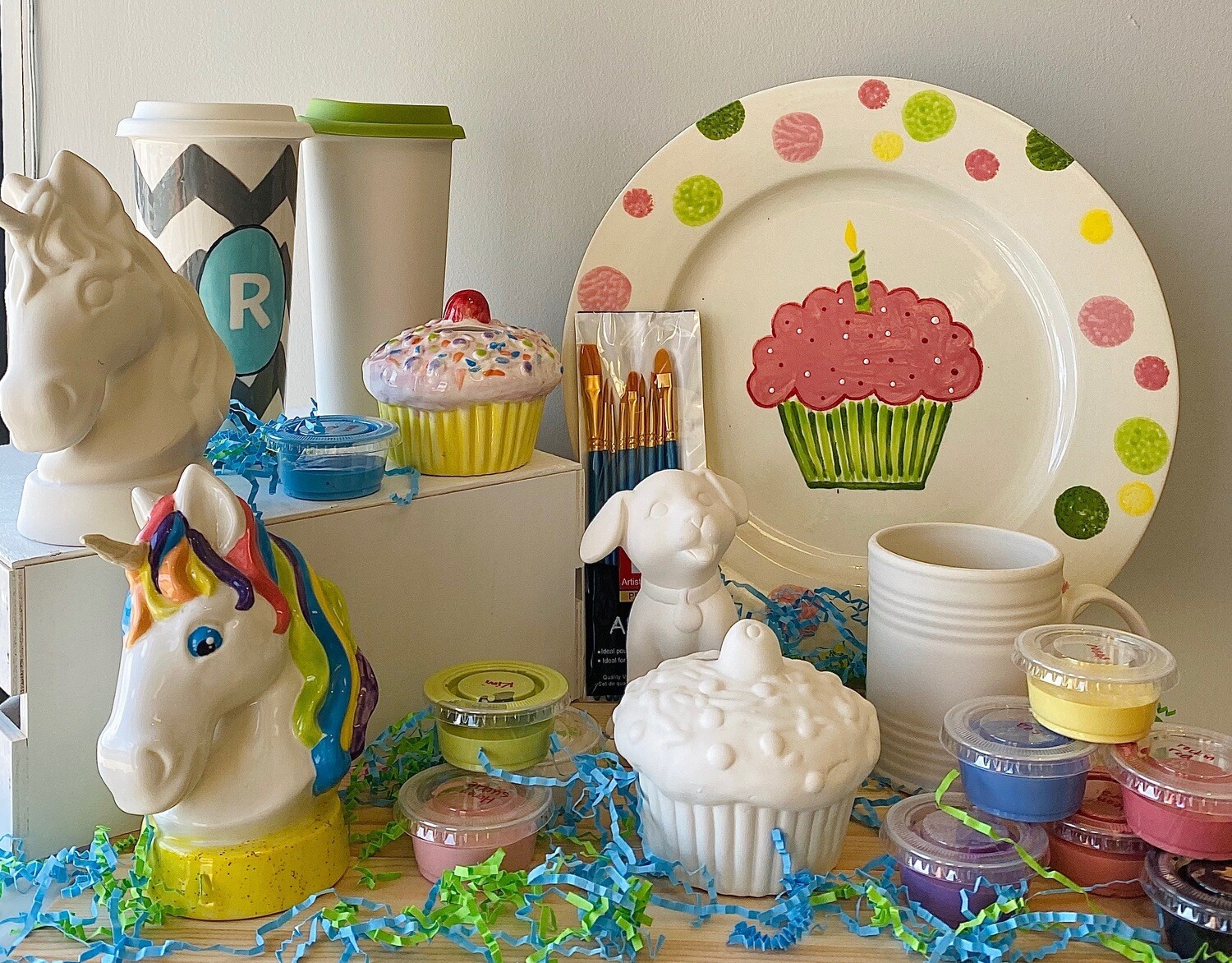 Take Home Family Party Kit with Birthday Plate - Pick up Curbside or Delivery