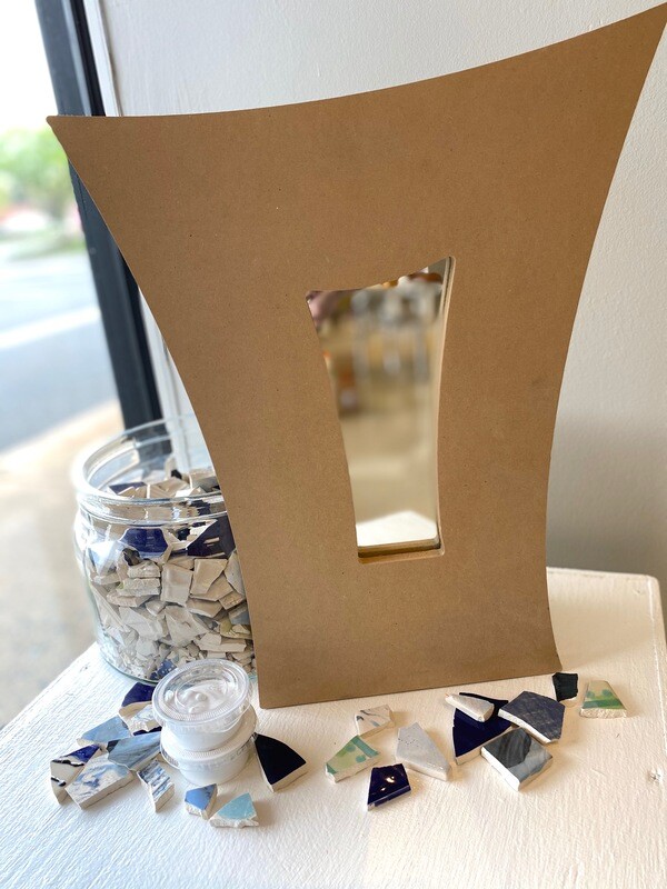 Take Home 15.5&quot; Gothic Mosaic Mirror - Pick up Curbside