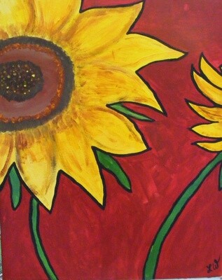 Camp in a Bag! Sunflower Canvas