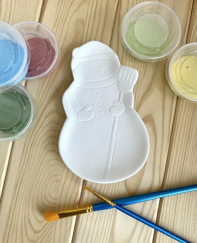 D/c&#39;d Small Snowman Dish