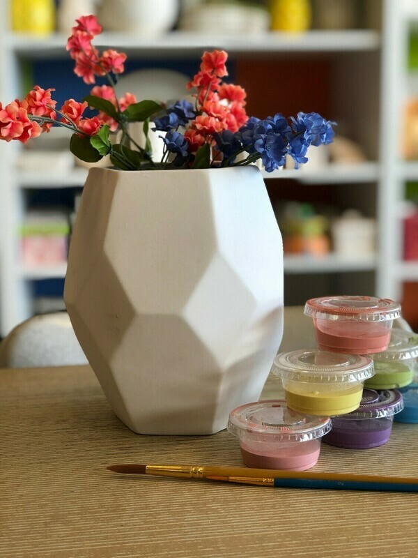 Faceted Prismware Vase