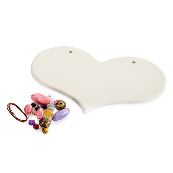D/c&#39;d Large Heart Plaque with Beads