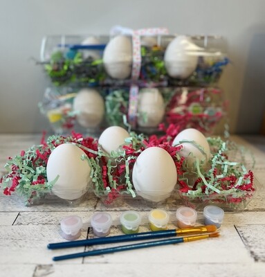 Take Home Easter Egg Carton with Glazes & 4 Eggs
