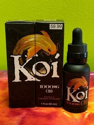 Koi Hemp Extract CBD Vape Juice Vanilla Caramel Custard
