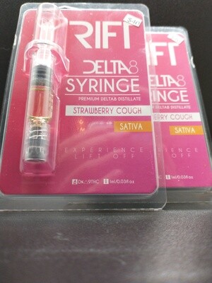 Rift Delta 8 Syringe Strawberry Cough Sativa