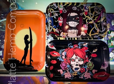 Character Design Metal Rolling Tray 11x7