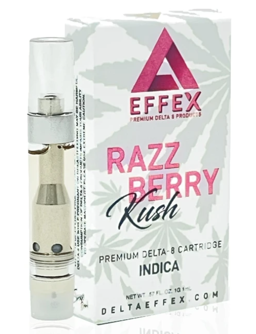 CART - Effex Razzberry Kush Indica 1g Delta-8 Vape Cartridge