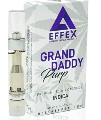Effex Grand Daddy Purp Indica 1g Delta-8 Vape Cartridge