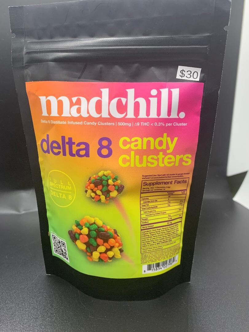 Madchill Delta 8 500mg Candy Clusters Edible