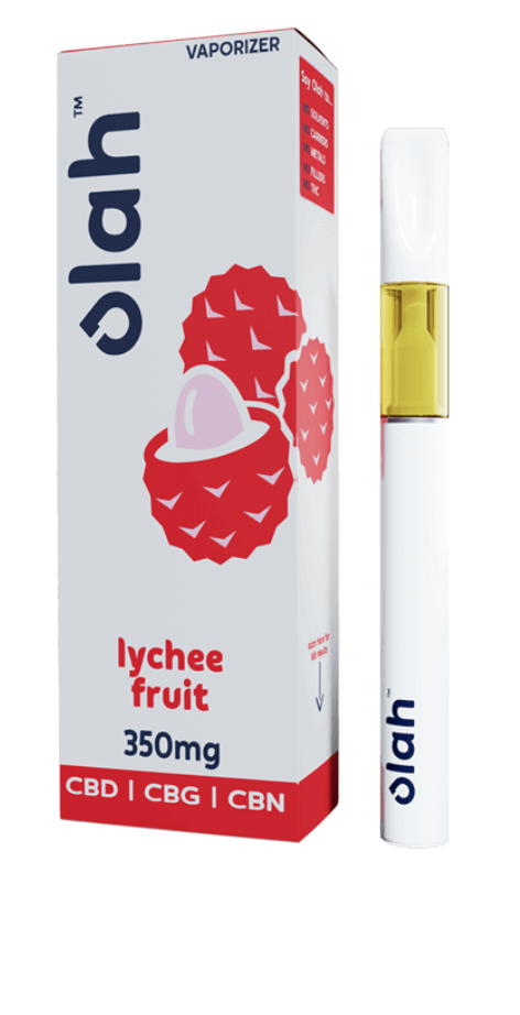 Olah Lychee Fruit 350mg CBD CBG CBN Disposable Pen