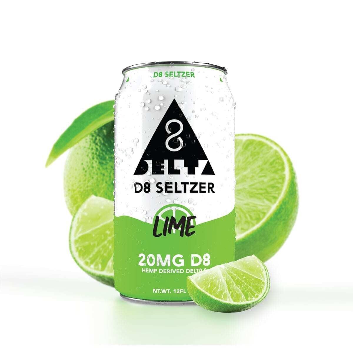 D8 Seltzer Lime 20mg 12fl oz Drink