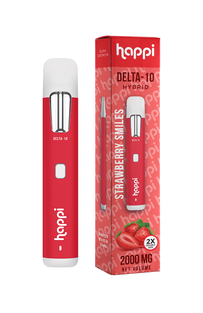DISP - Happi Strawberry Smiles Hybrid Delta 10 Disposables 