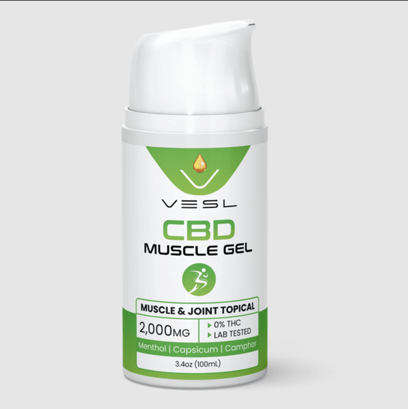 Vesl CBD Muscle Gel 2000mg Topical