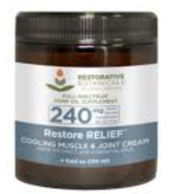 Restorative Botanicals: 240mg Restore Relief Cooling Cream