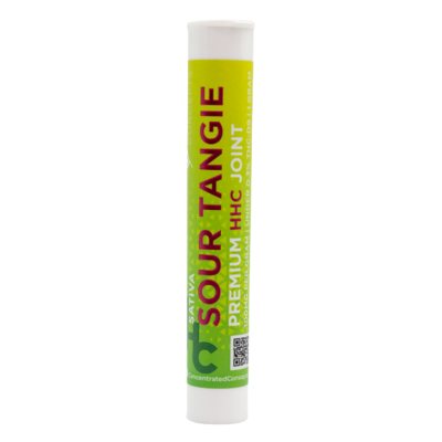 1g Sour Tangie Pre Roll HHC Flower Concentrated Concepts 100mg
