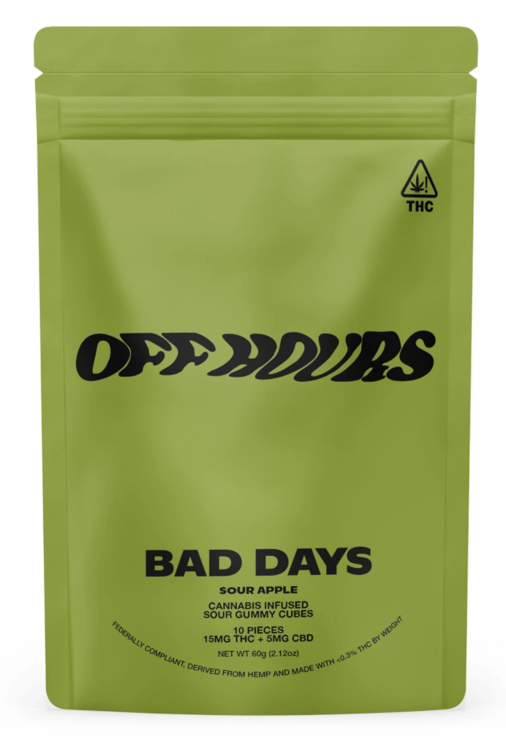 Bad Days Delta 9 Off Hours Sour Apple Edible