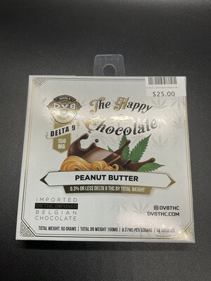 DV8 Delta 9 Peanut Butter Chocolate 150mg Edible