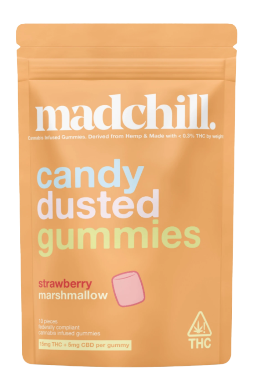 Madchill Delta 9 200mg Candy Dusted Strawberry Marshmellow Edible
