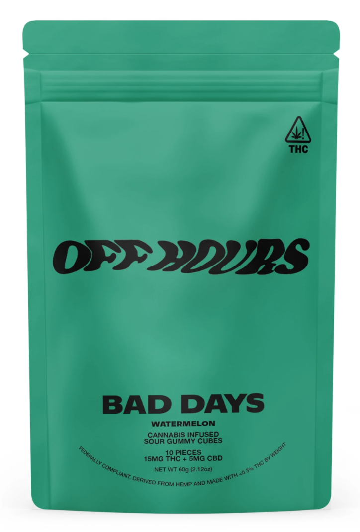Bad Days Delta 9 Off Hours Watermelon Edible