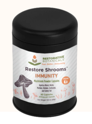 Restorative Botanicals Restore Shrooms Immunity Capsules 90ct