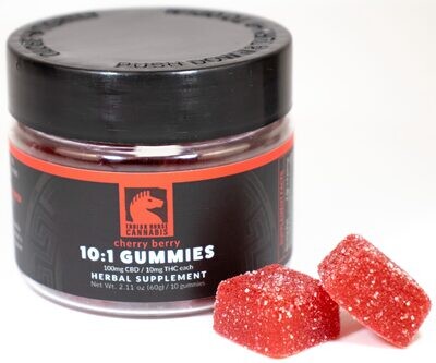 10mg Cherry Berry D9, CBD 10:1 Trojan Gummy Edible