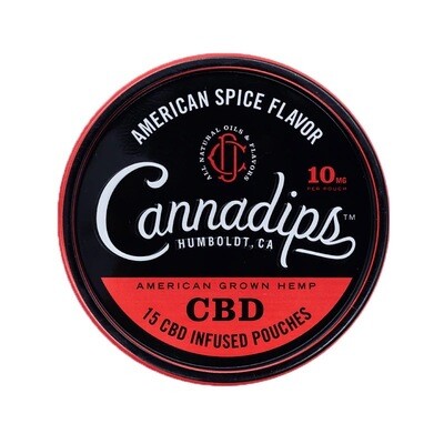 CannaDips CBD Chew Pouches American Spice 