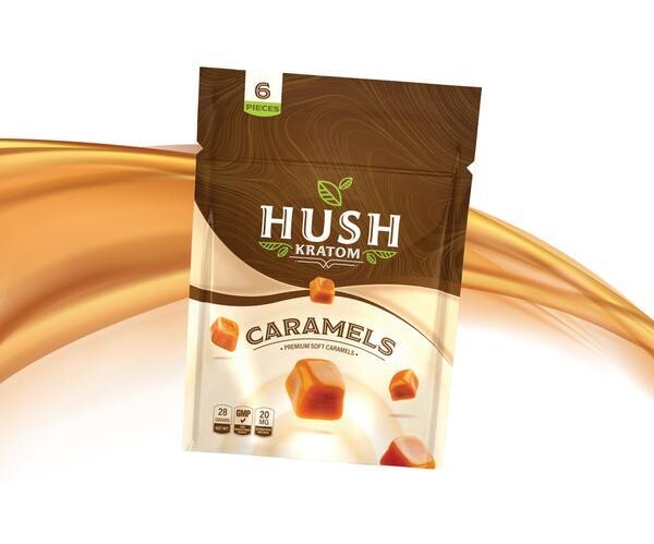 Hush Caramel 20mg kratom chews 