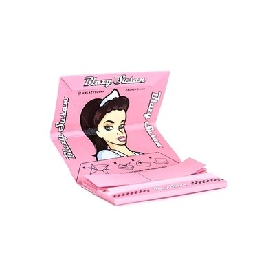 Blazy Susan Pink Deluxe Rolling Kit Papers + Tips + Tray King Size Slim