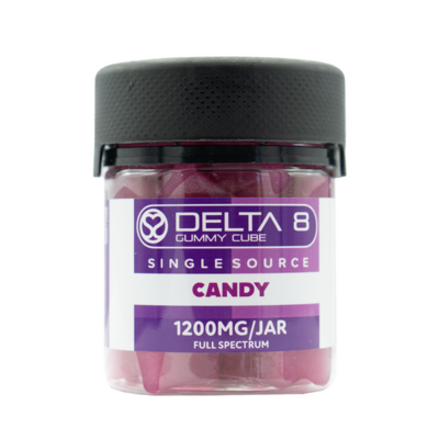Single Source Gummy Cube Delta 8 Candy 1200mg Edible