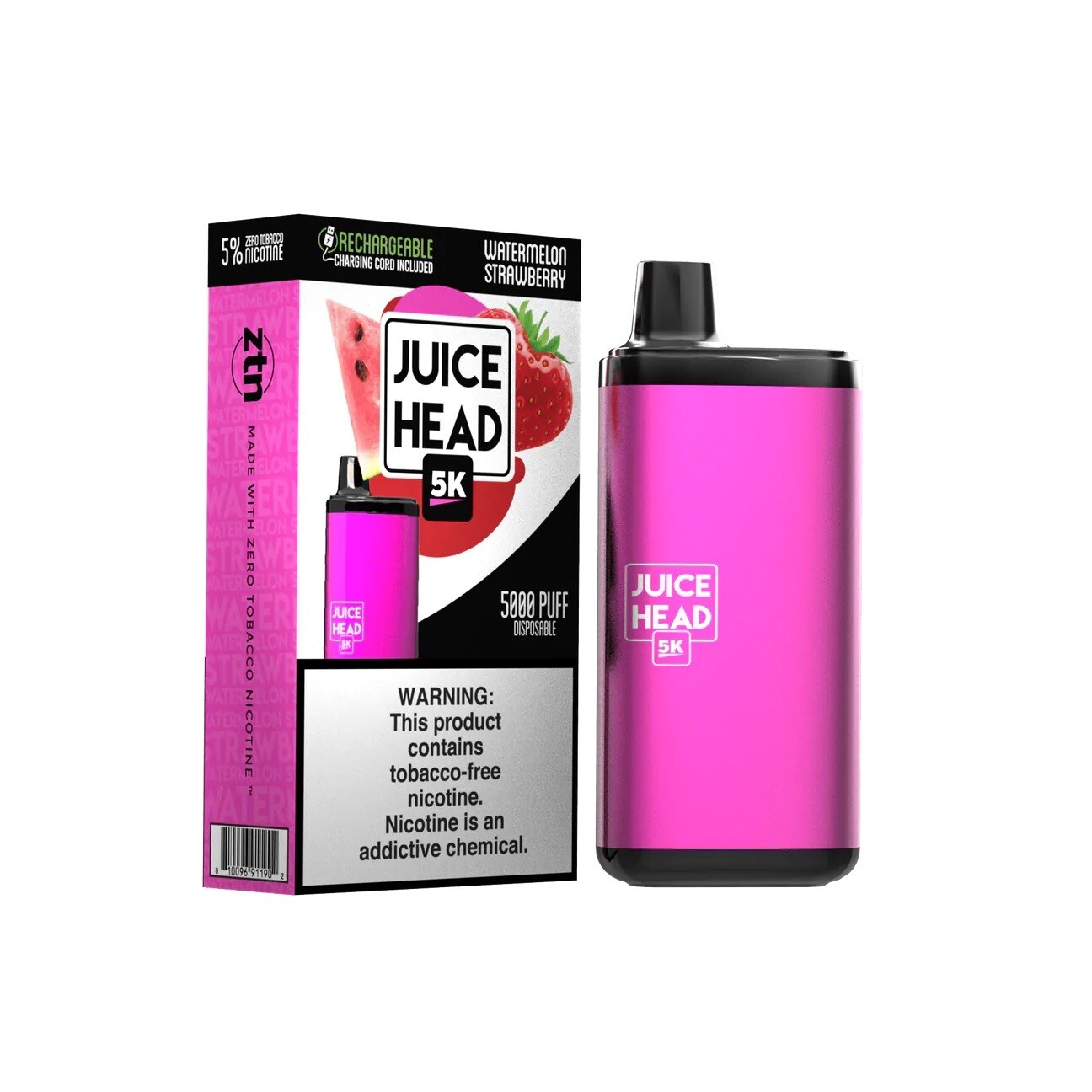 NIC - Juice Head Freeze Watermelon Strawberry 5000 Puffs