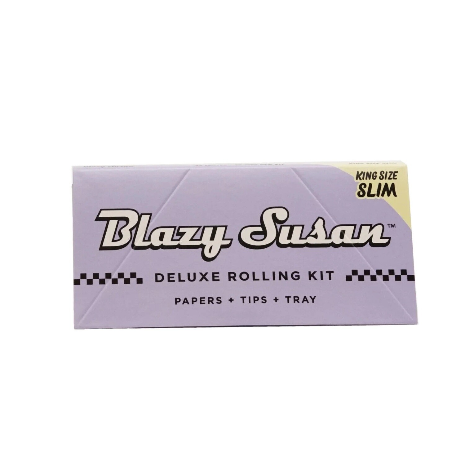 Blazy Susan Purple Deluxe Rolling Kit Papers + Tips + Tray King Size Slim
