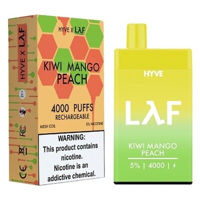 NIC - Hyve x Lyf Kiwi Mango Peach 4000 puff