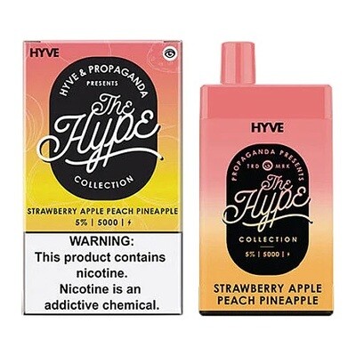 NIC - Hyve x The  Hype Strawberry Apple Peach Pineapple 5000 puffs