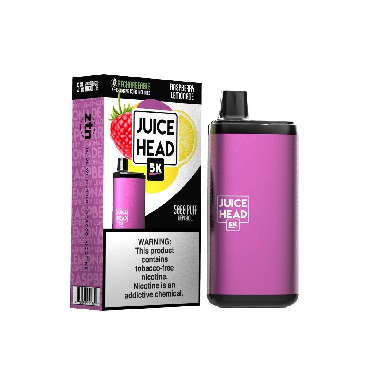 NIC - Juice Head Raspberry Lemonade 5000 Puffs
