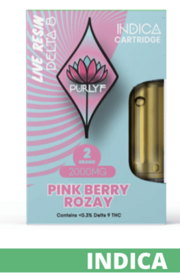 CART - Purlyf Pink Berry Rozay Delta 8 Live Resin 2g
