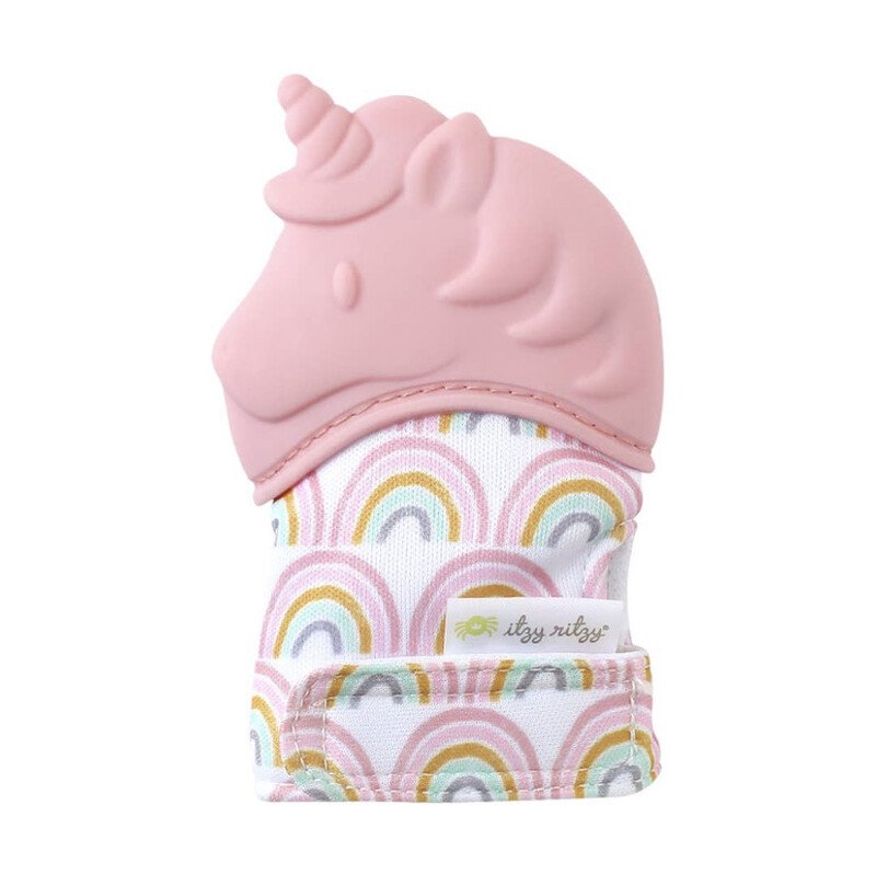 Unicorn Itzy Mitt- Silicone Teething Mitt