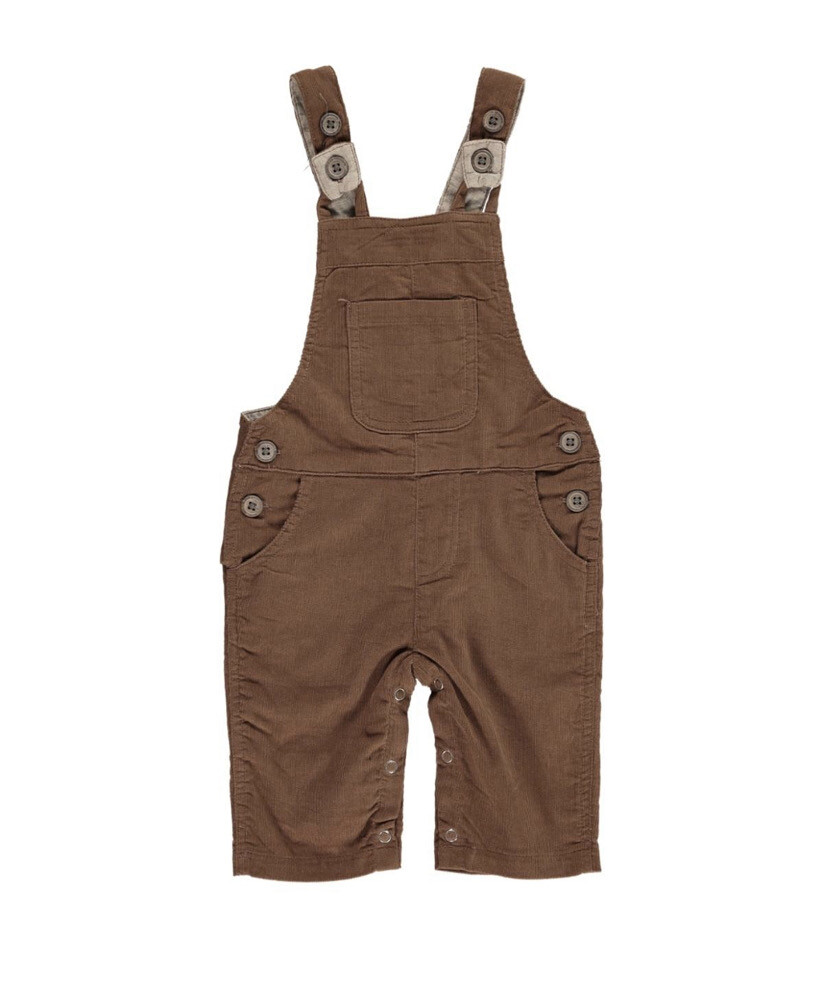 Harrison Cord Overalls- Brown