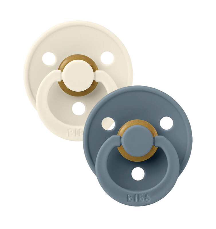 BIBS Colour 2 Pack- Ivory/Petrol