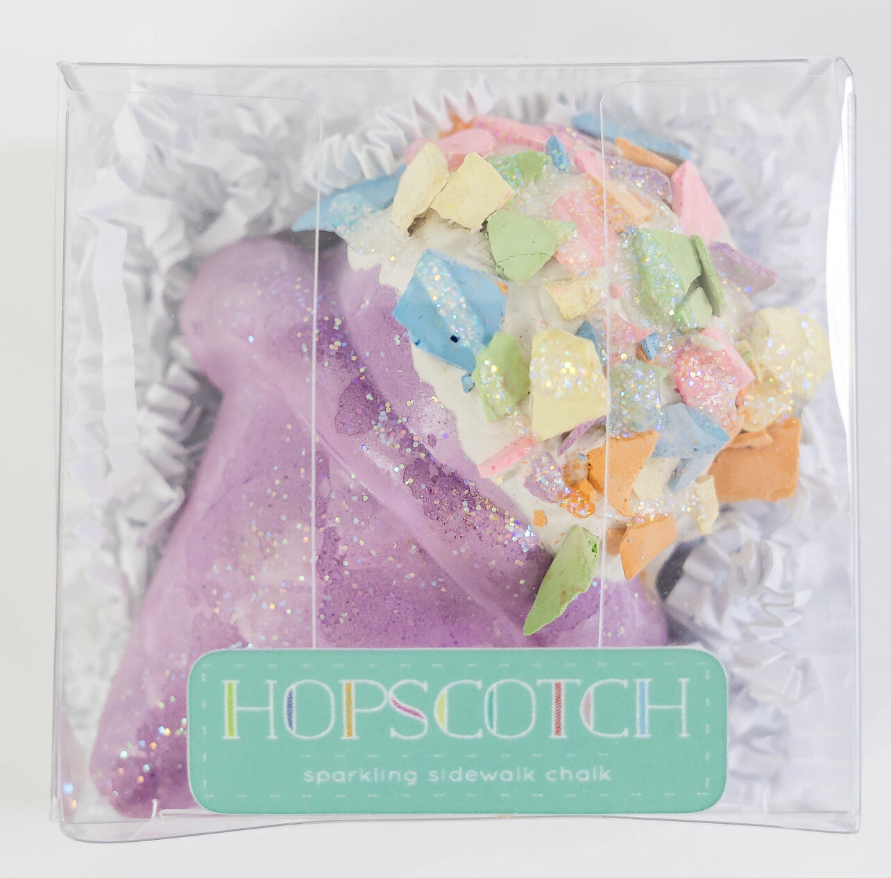 Treat Size Hopscotch Chalk- Purple Ice Cream Cone