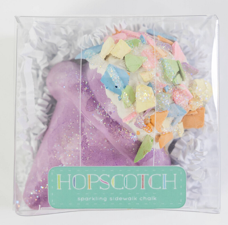Treat Size Hopscotch Chalk- Purple Ice Cream Cone