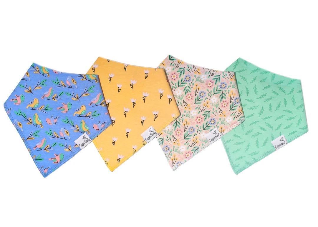 Copper Pearl &quot;Birdie&quot; Bandana Bib Set