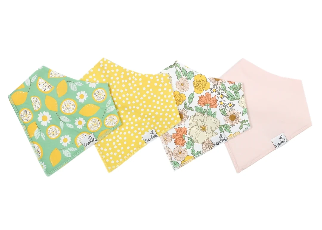 Copper Pearl "Lemon" Bandana Bib Set