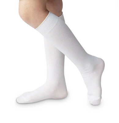 Jefferies Socks Classic White Nylon Knee High Socks