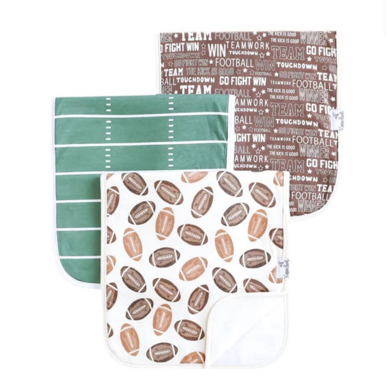 Copper Pearl &quot;Blitz&quot; Burp Cloth Set