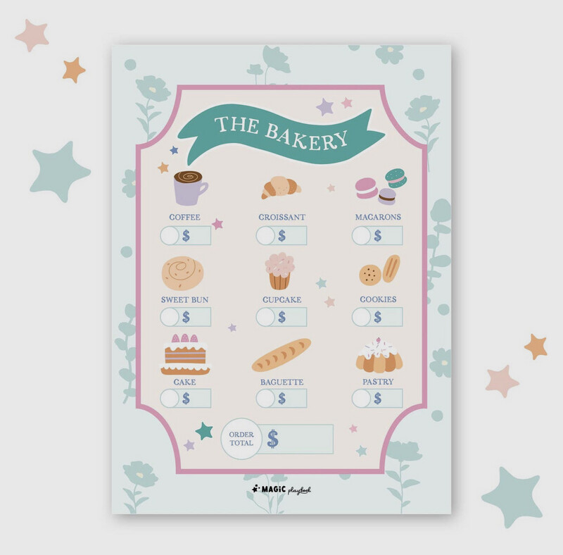 The Bakery Pretend Play Notepad