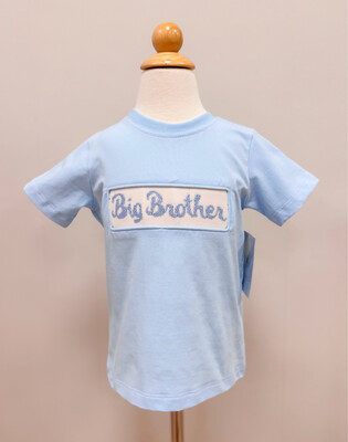 Blue &quot;Big Brother&quot; Smocked Shirt