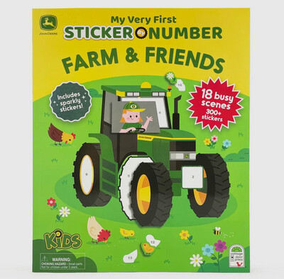 First Sticker By Number John Deere Kids Farm & Friends
