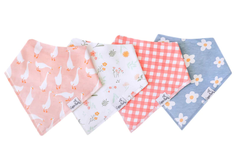 Copper Pearl &quot;Goosie&quot; Bandana Bib Set