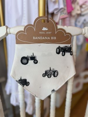 Tractors Waffle Knit Bandana. Bib