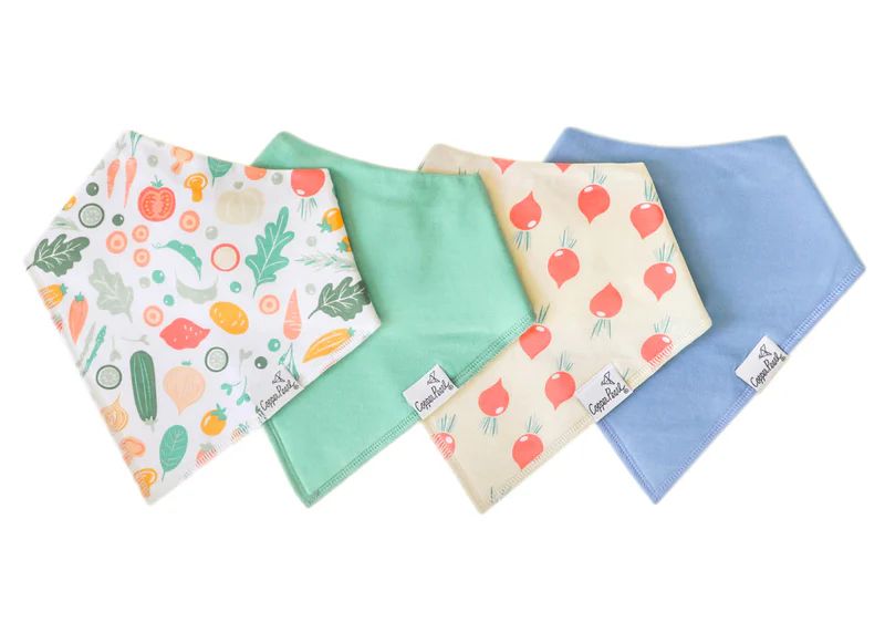 Copper Pearl &quot;Veggies&quot; Bandana Bib Set